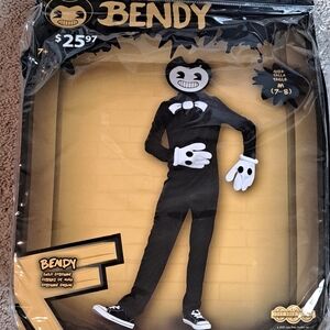 Bendy And The Ink Machine Kids Costume - Black and White